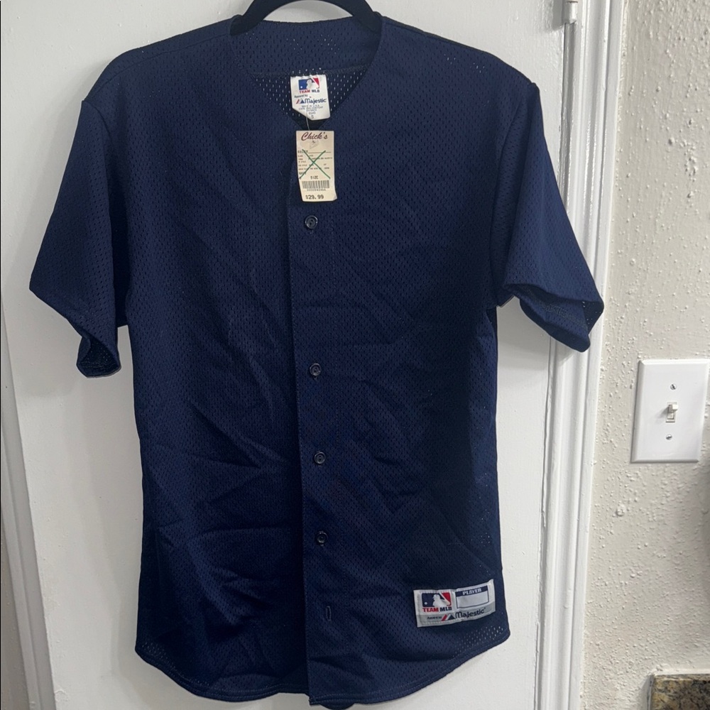 Majestic Navy Blue Men's Jersey Shirt